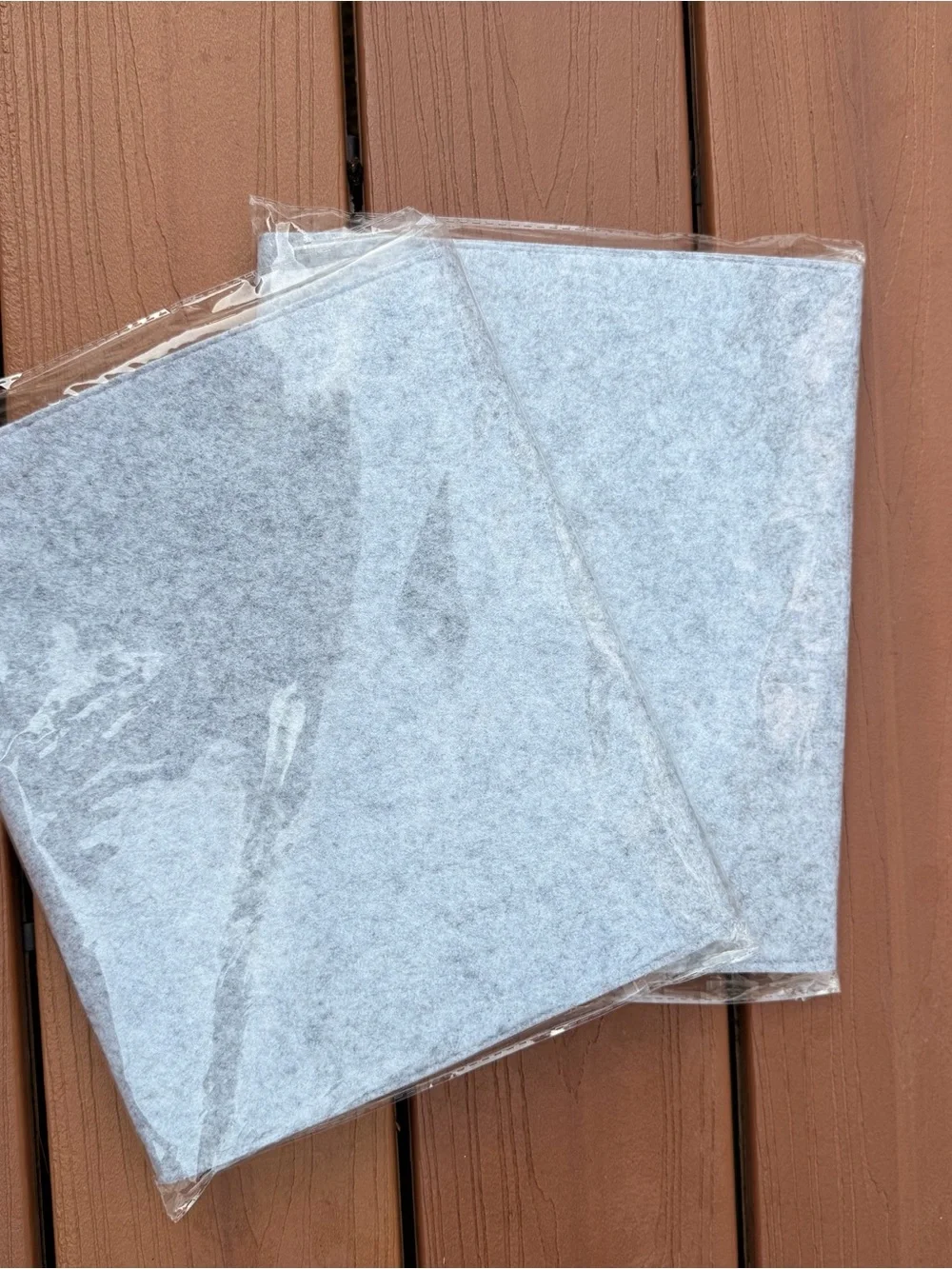 Gray Felt Document Sleeve Organizer - Minimal Home Storage
